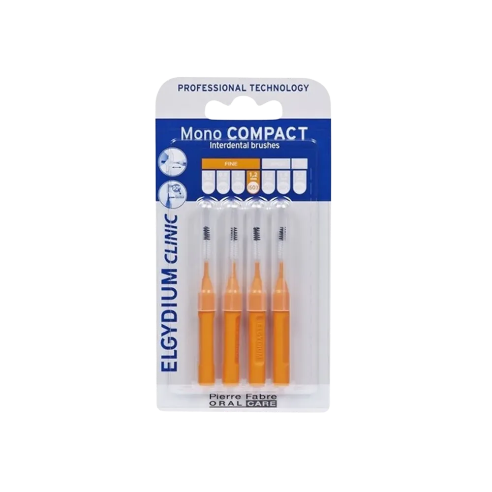 Elgydium Clinic Escovilhões Mono Compact Laranja x 4