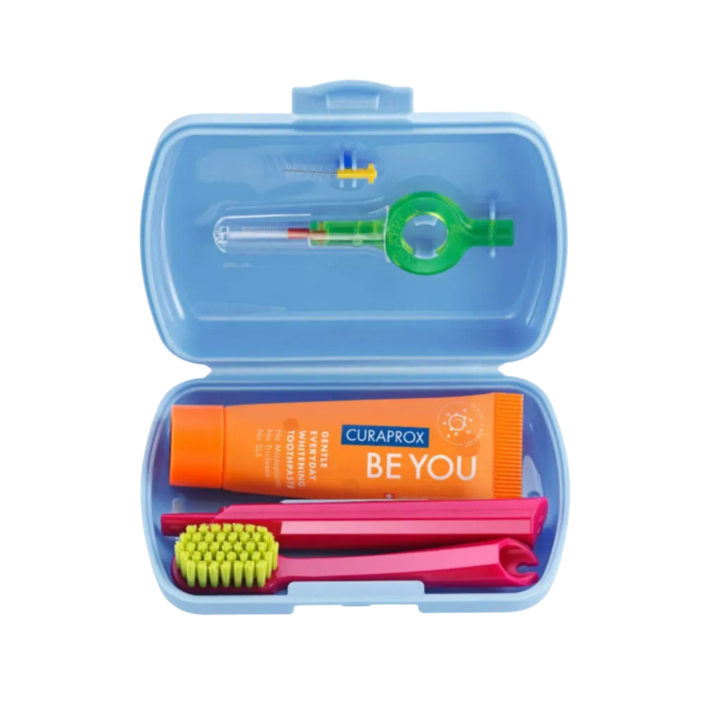 Curaprox Viagem Kit Happiness Azul