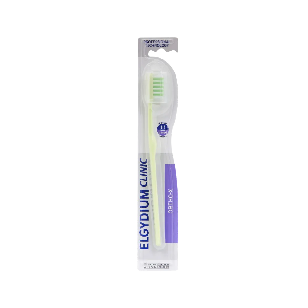 Elgydium Clinic X Brosse à dents orthodontique pour adultes