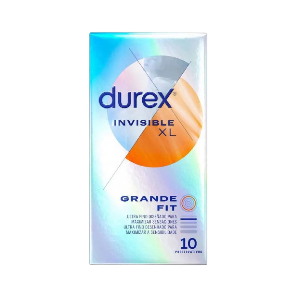 Préservatifs Durex Invisible XL, paquet de 10 préservatifs