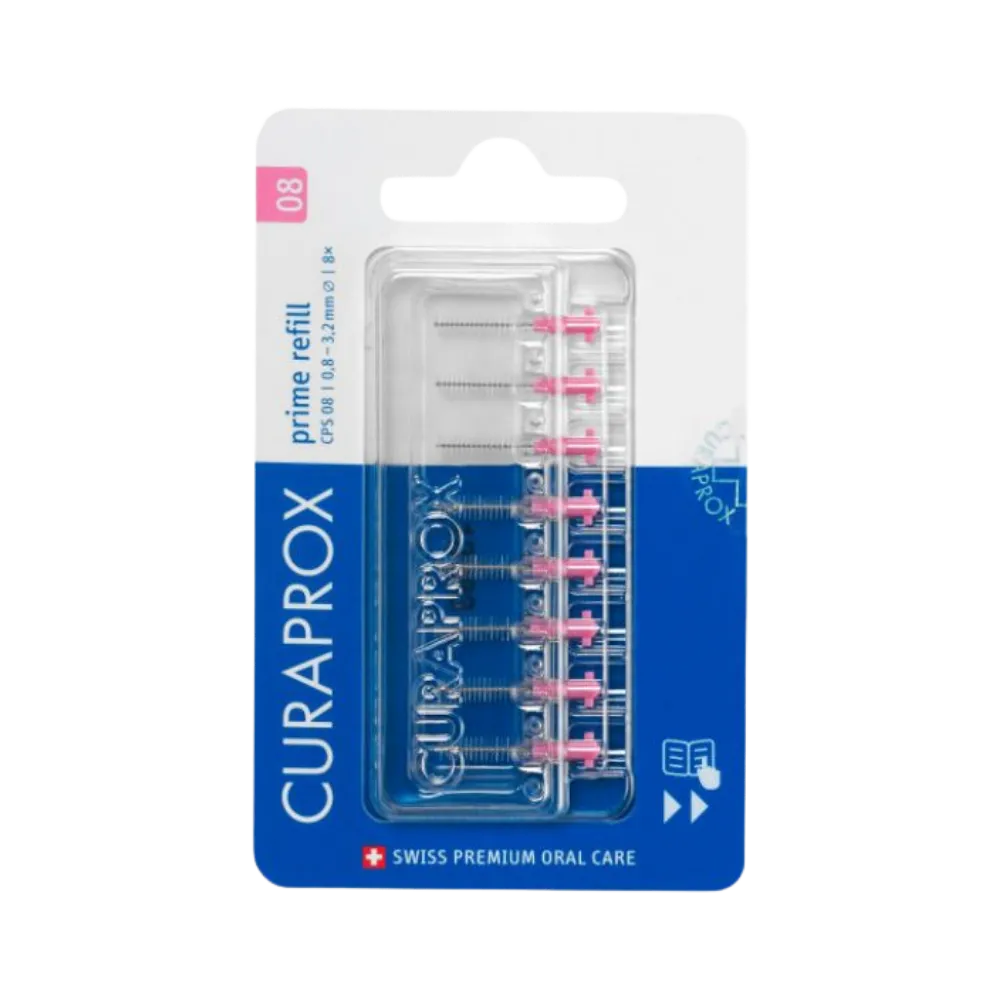 Curaprox Prime Brossettes de rechange Cps08, 8 unités