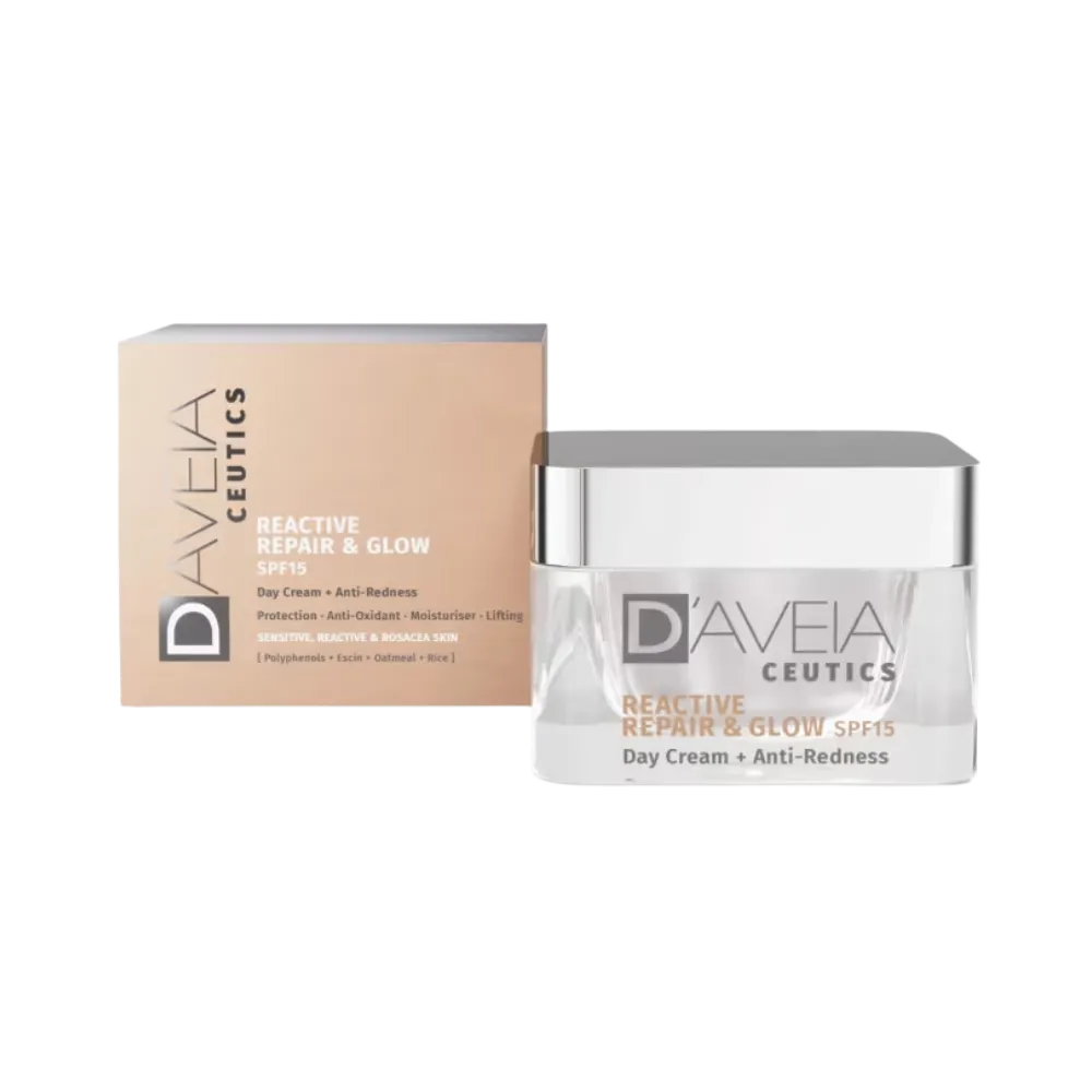 D’Aveia Ceutics Crema Reactive Repair & Glow SPF15, 50 ml