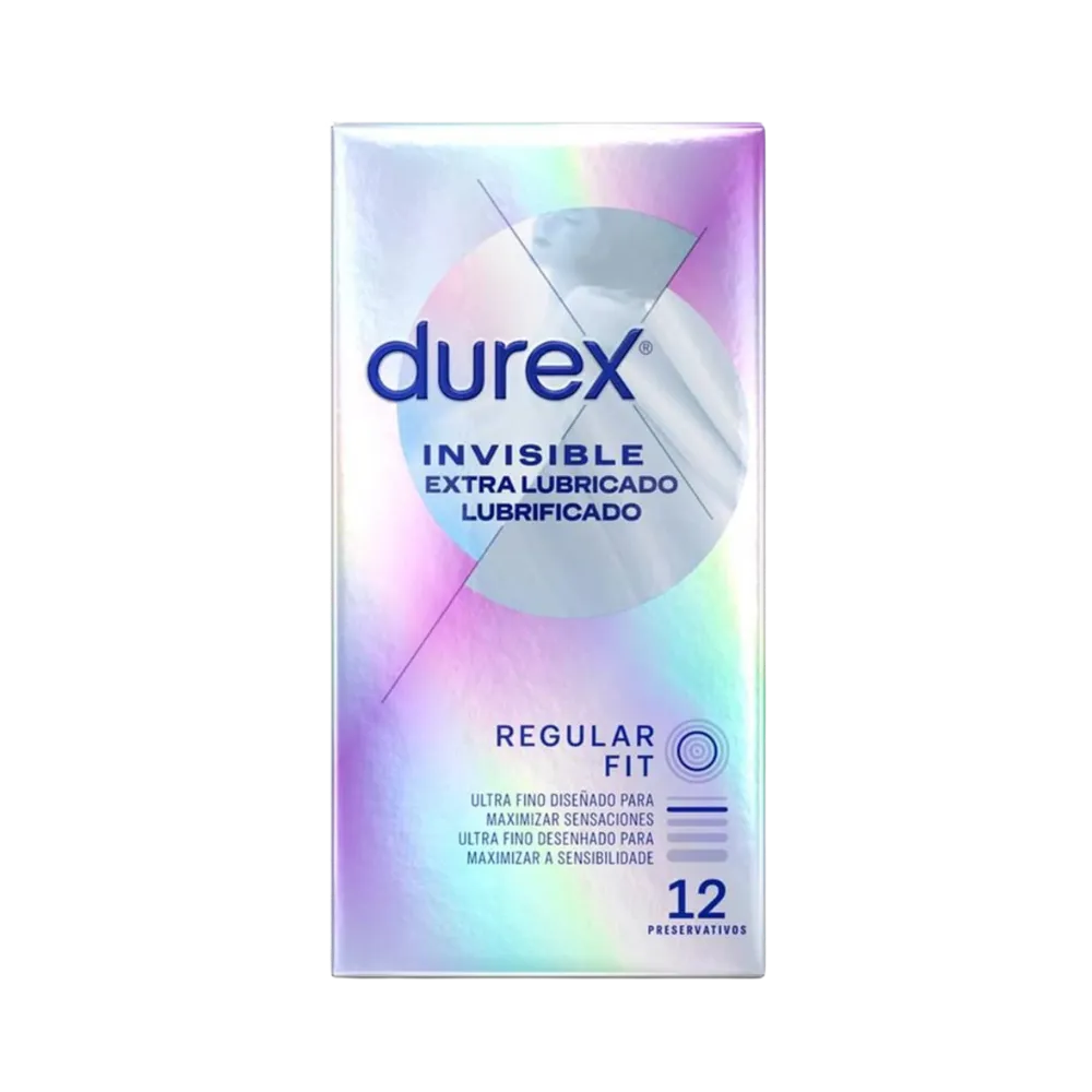 Durex Invisible Extra Lubrifiant + Sensitif Contact Total x12+12 préservatifs