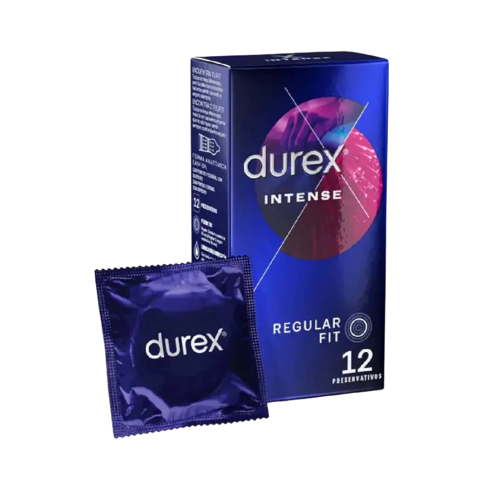 Durex Intense Orgasmic, lot de 12 préservatifs